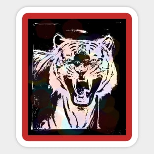 Rainbow Tiger Sticker